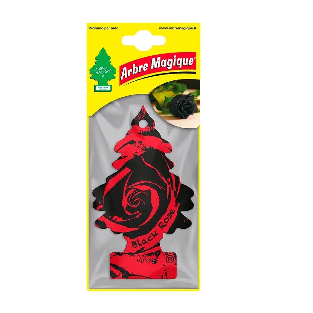 Trade Shop - Arbre Magique Deodorante Profumatore Per Auto Profumazione Fragranza Black Rose -