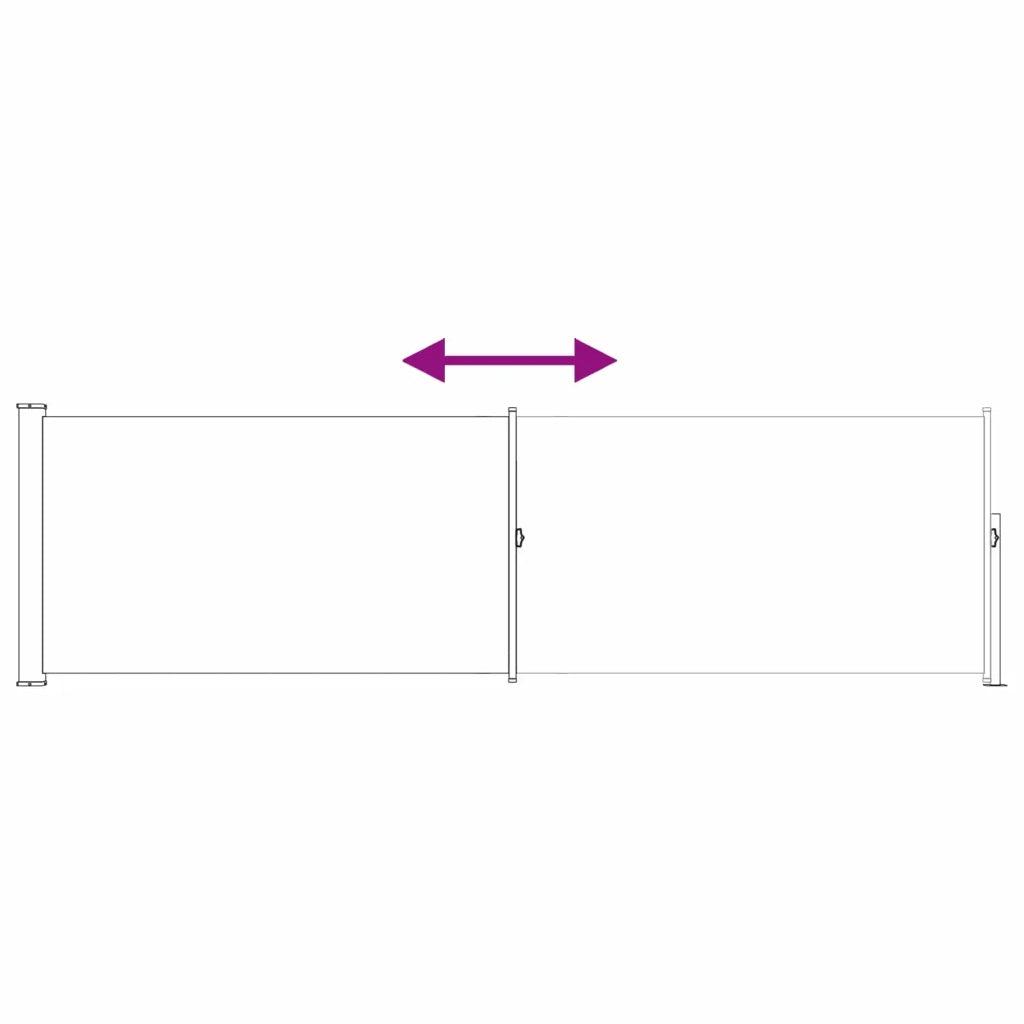 Tenda laterale retrattile 120 x 300 cm Poliestere Rettangolare 42035287