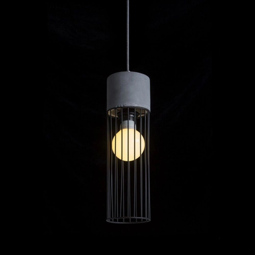 Lampadario BURTON a sospensione calcestruzzo 230V E27 42W