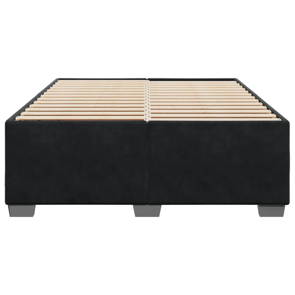 Giroletto senza Materasso Nero 160x200 cm in Velluto 3284645