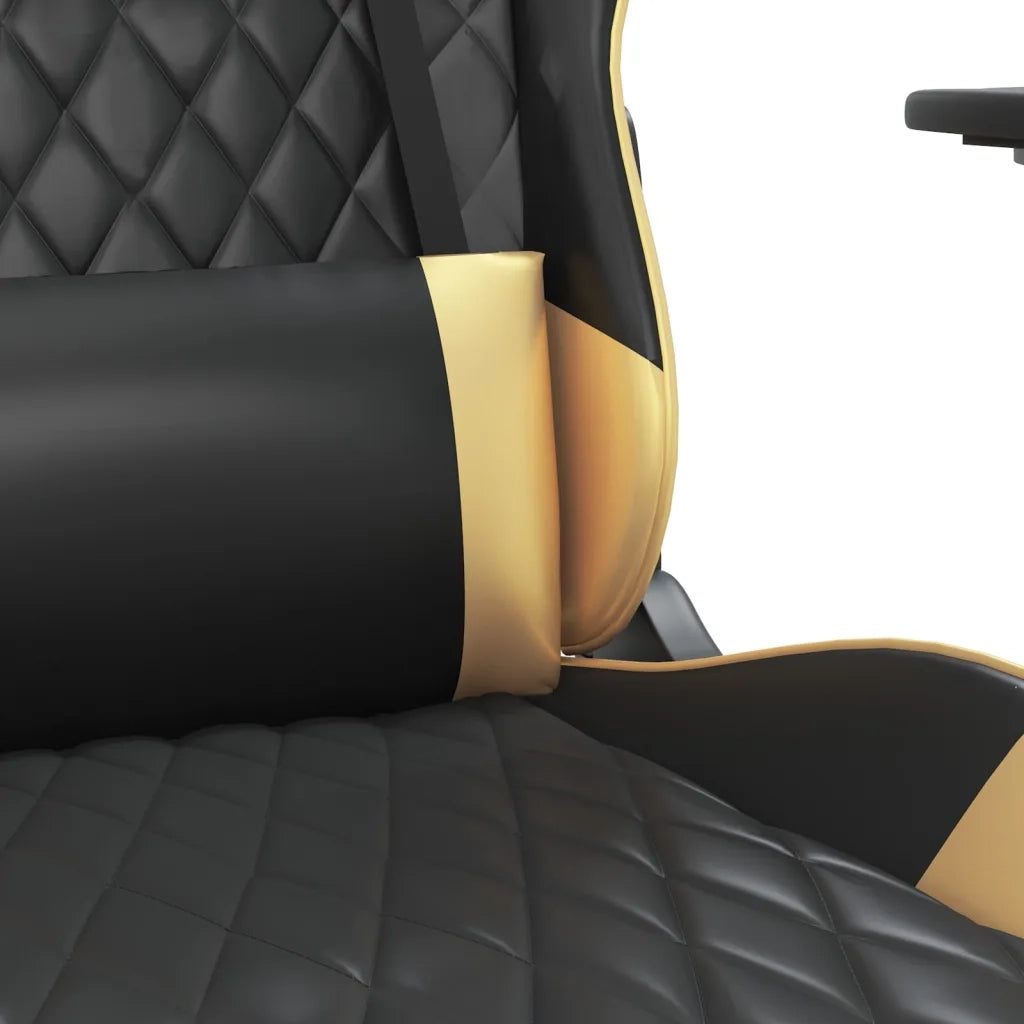 Sedia da Gaming | Sedia da e-sports Nera e Oro in Similpelle