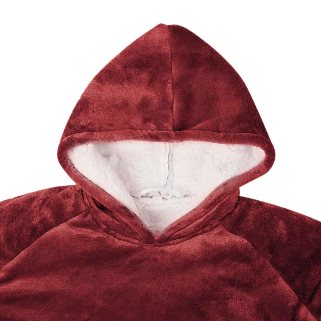 Felpa coperta Rosso Bordeaux M Pile e Flanella CFW5880923