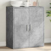 Credenza Grigio Cemento 79x38x80 cm in Legno Multistrato