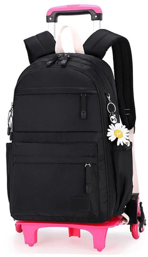 Borsa con Ruote - Trolley Borsa - Borsa per Bambini - Zaino per Scuola - Impermeabile Nylon - 24 Litri di Capacità - Trolleybag