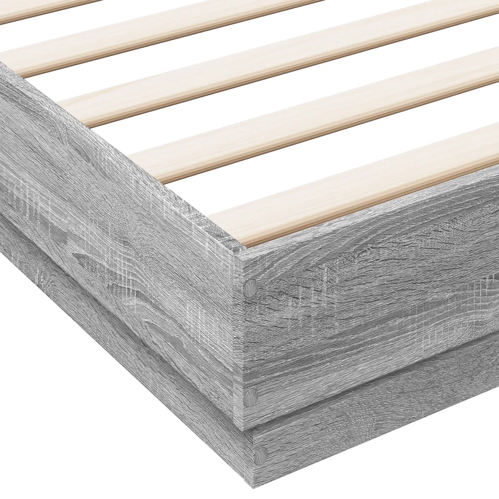 Giroletto-Struttura Letto Grigio Sonoma 180x200 cm in Legno Multistrato 691919