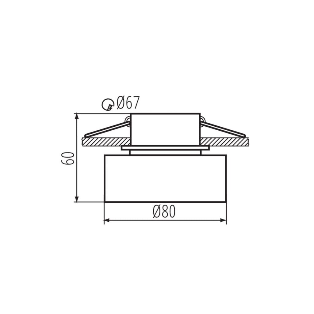 Faretto incasso Kanlux GOVIK bianco oro orientabile GU10/GX5.3