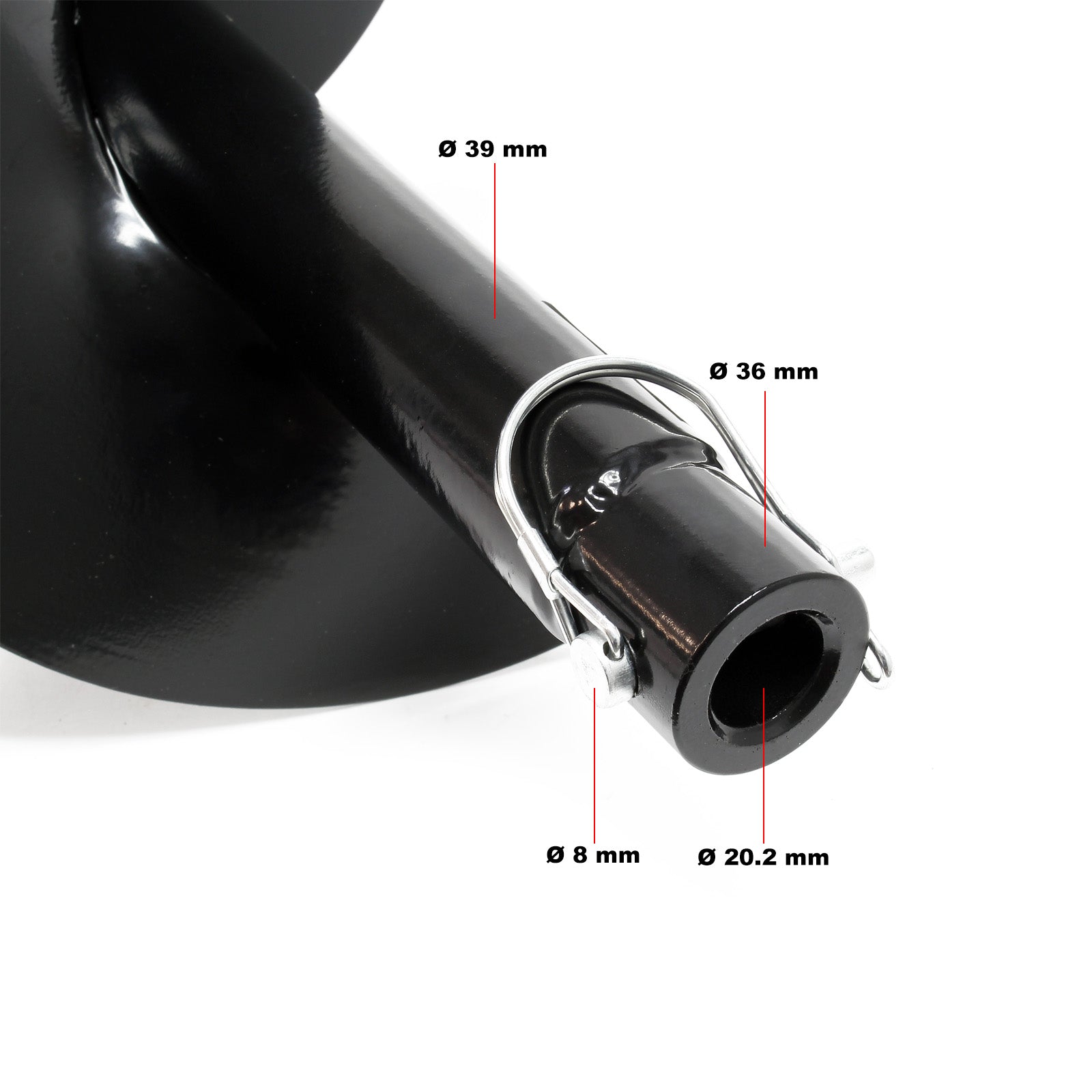 Punta elicoidale per trivella in ghisa 200mm coclea di ricambio per mototrivella