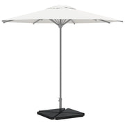 vidaXL Piastre per Parasole 4 pz in Granito Triangolare 14 kg Nero