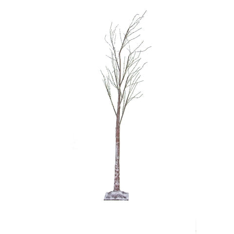 Albero di Natale 150 cm innevato con luci LED