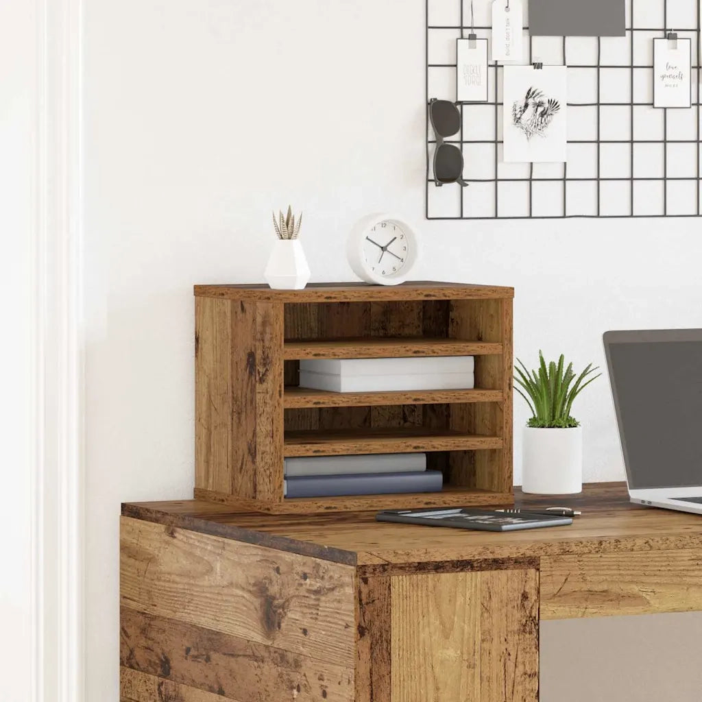 Organizzatore da scrivania Legno vecchio 36 x 26 x 29,5 cm CFW1725357