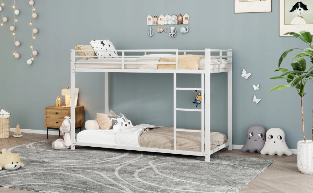 Letto a castello 90x200 bianco classico senza materasso - Xylo