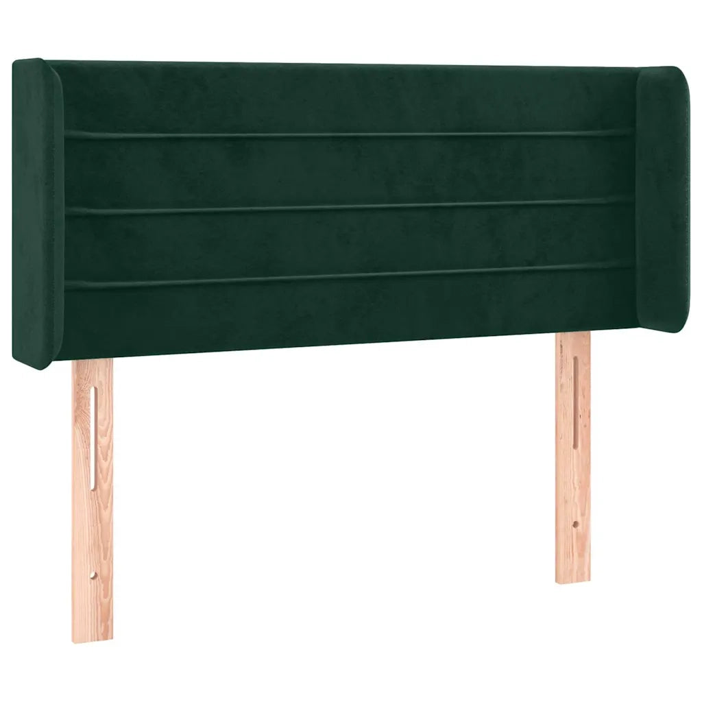 Testiera a LED-Testata con LED Verde Scuro 83x16x78/88 cm in Velluto 792595