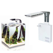 Trade Shop - Filtro Sterilizzatore Per Acquario Con Lampada 18 Led 350l/h Stimola Fotosintesi -