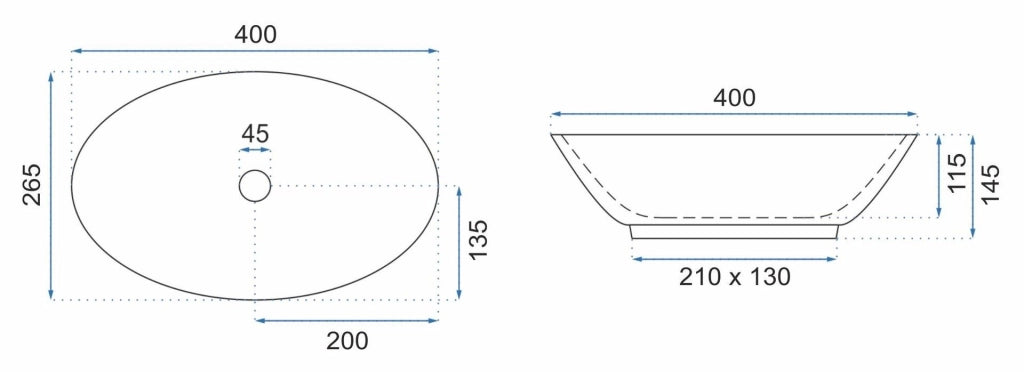 Lavabo Da Appoggio Rea Pamela Mini