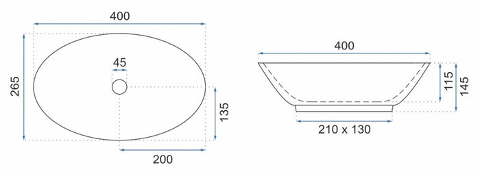 Lavabo Da Appoggio Rea Pamela Mini