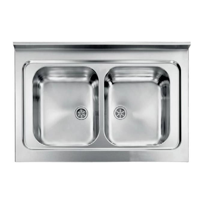 CM Rossana 90x60 2V Lavello ad incasso Rettangolare Acciaio inossidabile