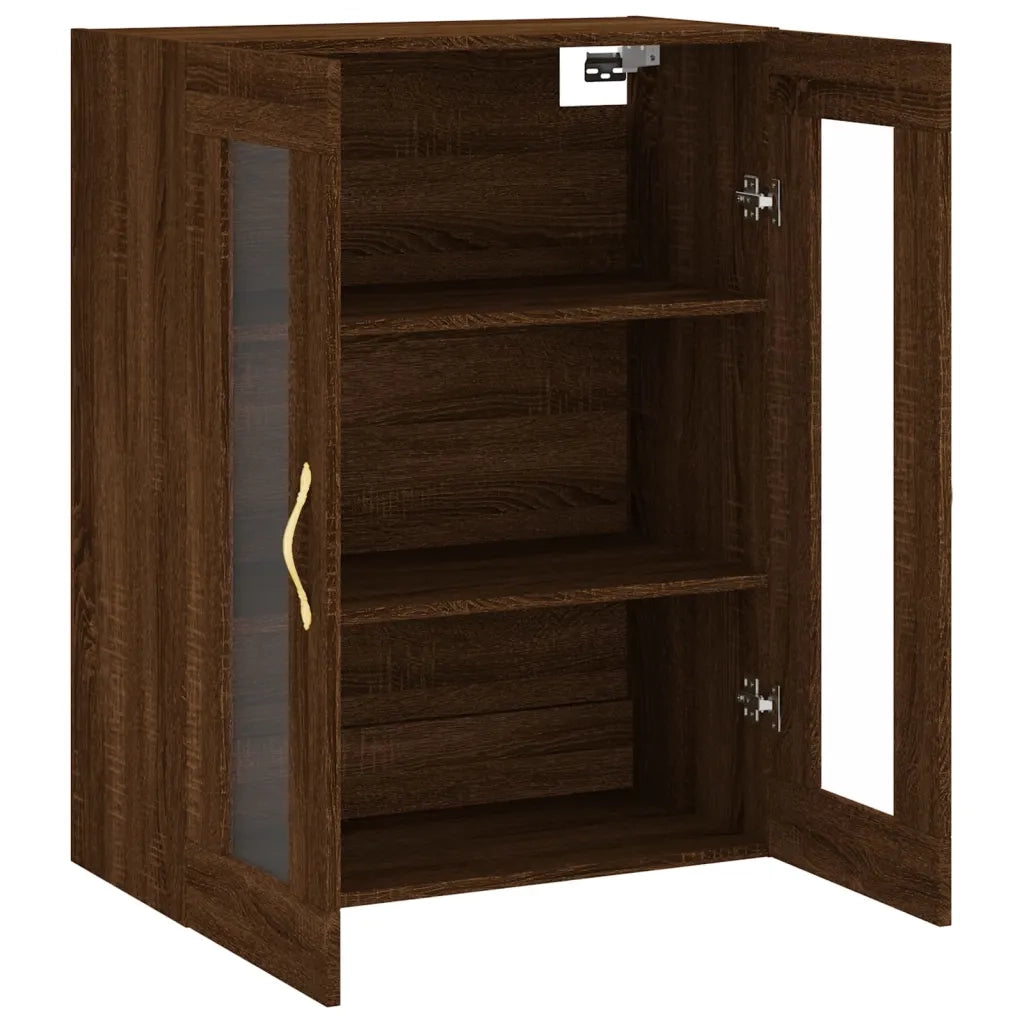 Mobile a Parete Rovere Marrone 69,5x34x90 cm 828467