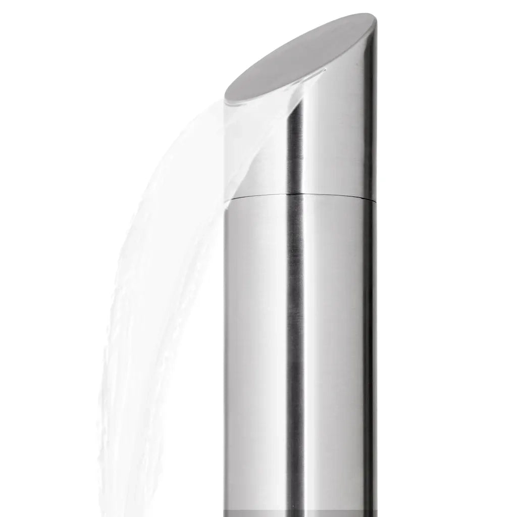 Doccia da Giardino con Base Marrone 225 cm in Acciaio Inox CFW3342513