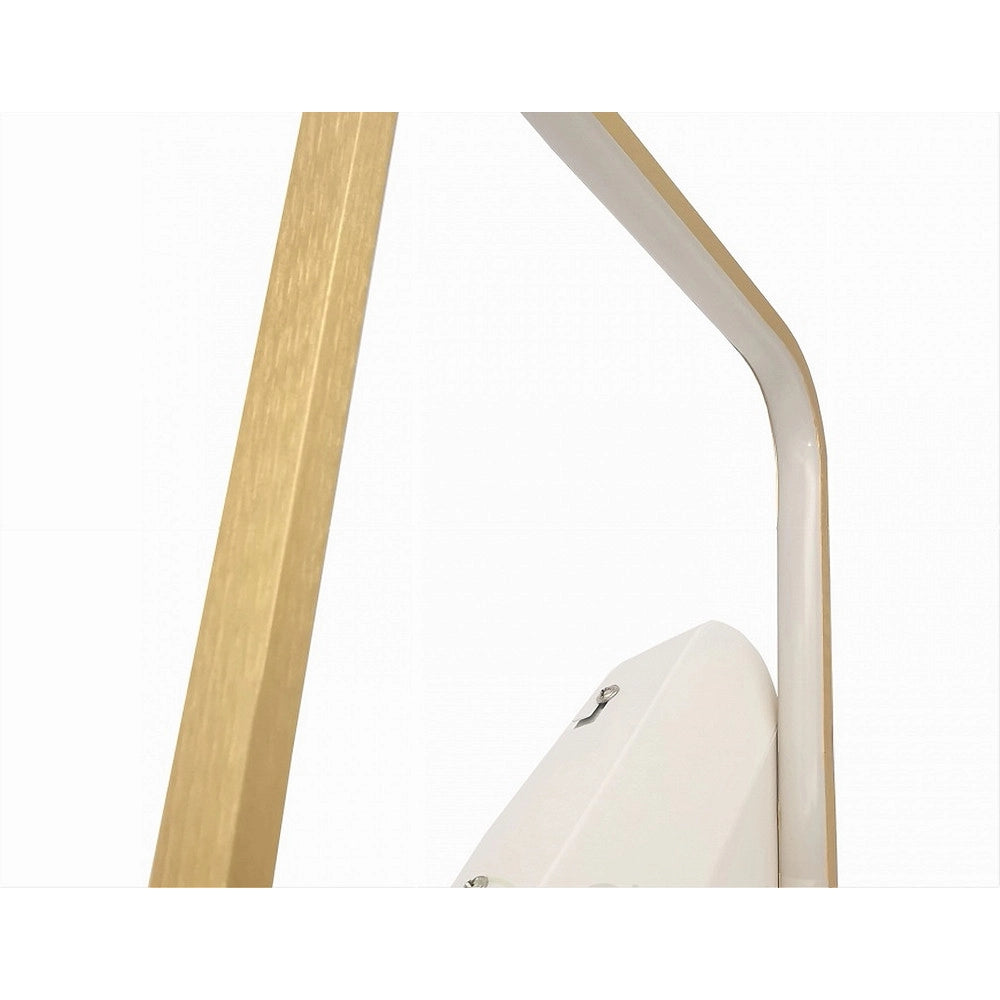 Trade Shop - Applique Da Parete Led 12w Quadrato Oro Lampada Moderno Minimal Luce 6500k 71286 -