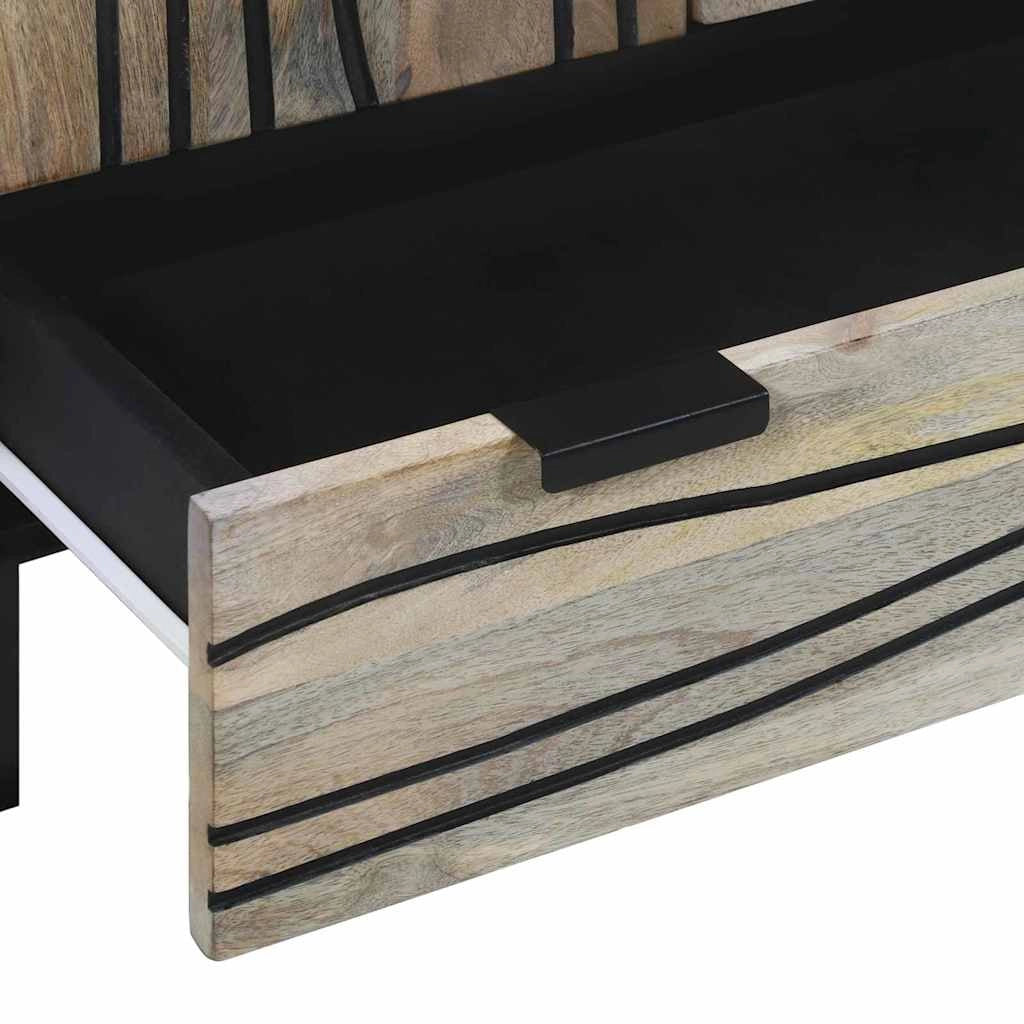 Ampia credenza rettangolare con cassetto e ante design moderno sala da pranzo 60 x 33 x 100 cm legno bianco 02_0057786