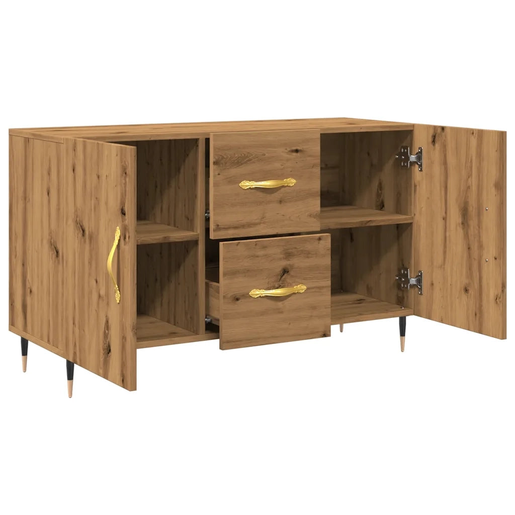 vidaXL Credenza Rovere Artigianale 100x36x60 cm in Legno Multistrato