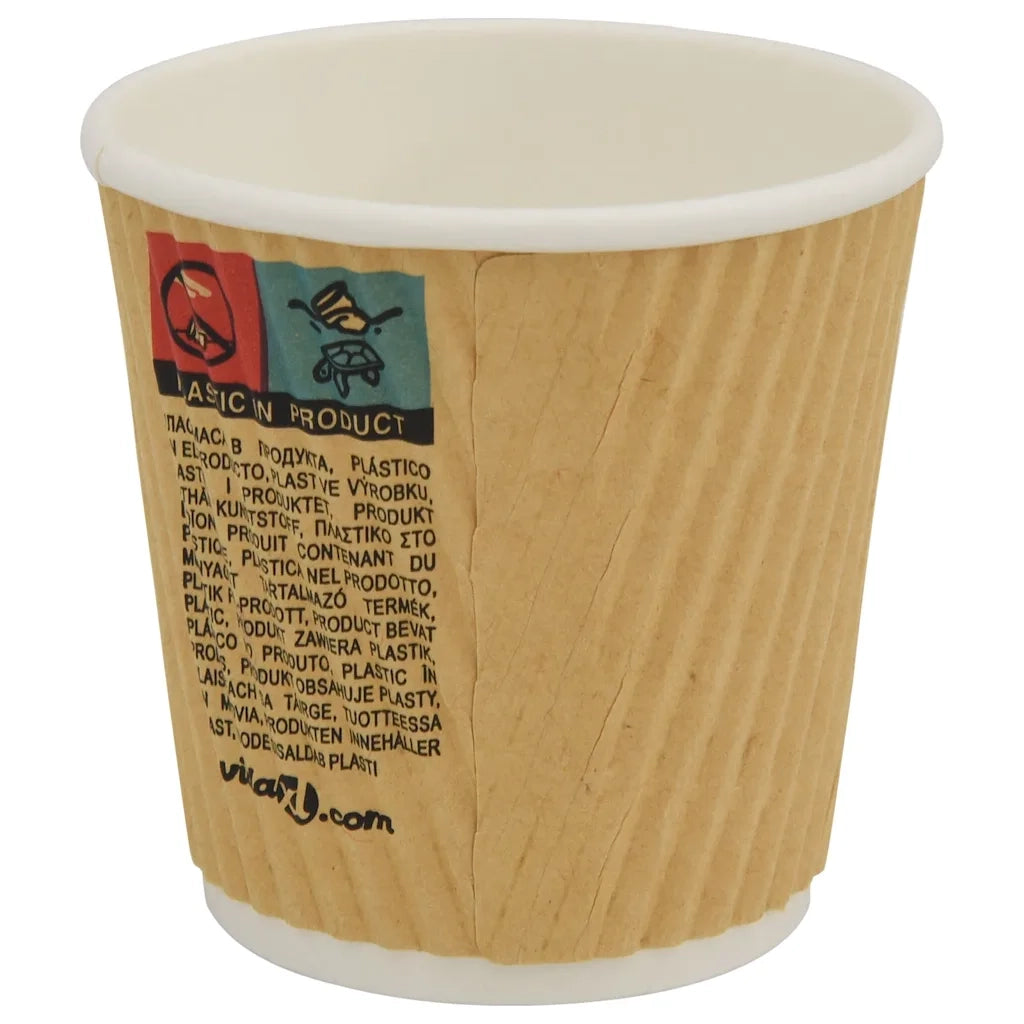 Tazze da CaffÃ¨ in Carta con Coperchi 1000 pz 4oz 100 ml