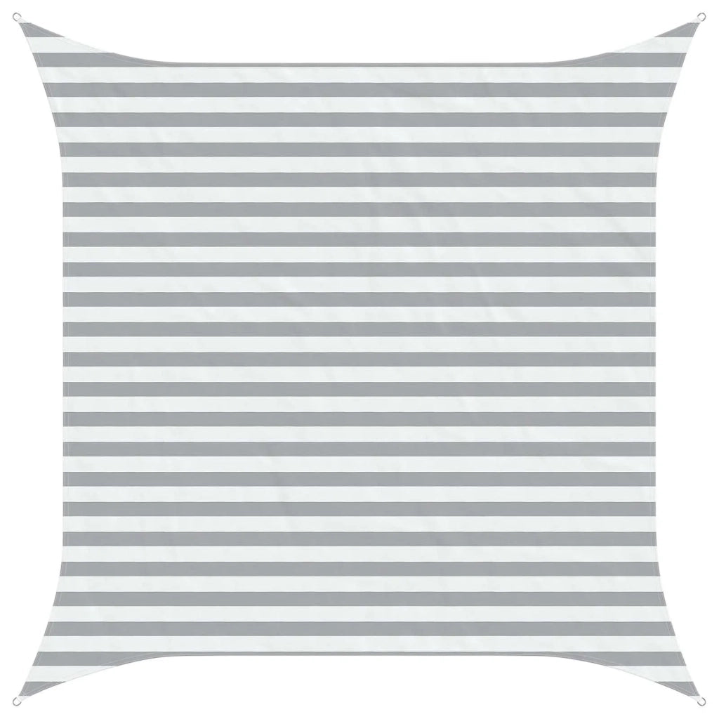 Vela da ombra solare Grigio chiaro e bianco 3 x 3 m