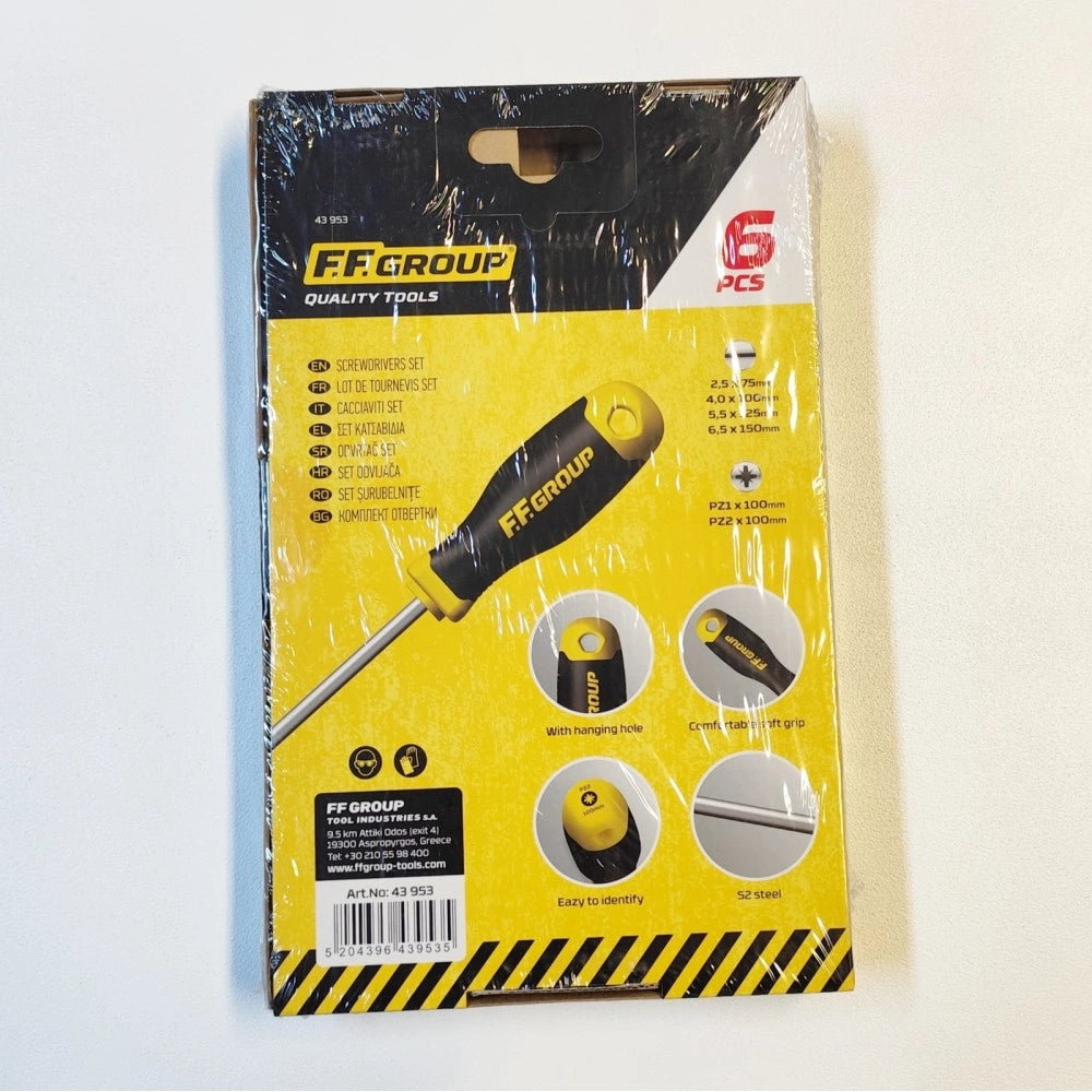 Ff group cacciavite set da 6pz croce e taglio
