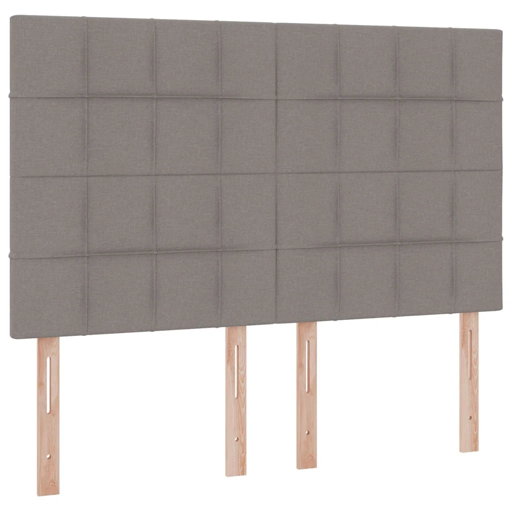 Letto con contenitore LED e materasso Tortora 140 x 200 cm