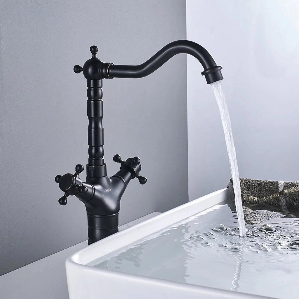 Rubinetto Da Bagno / Da Cucina Rea Rustico Old Black