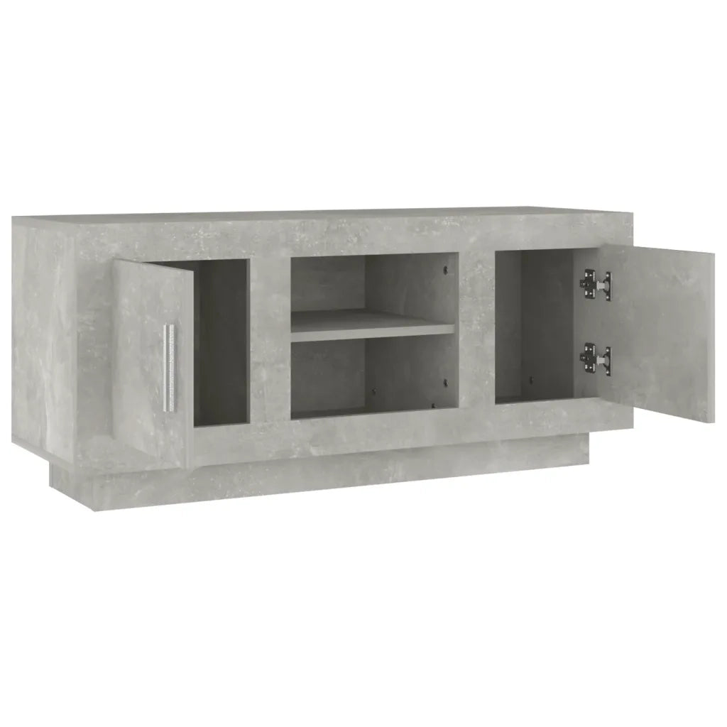 Mobile TV | Armadietto TV | Mobile Porta TV Grigio Cemento 102x35x45cm in Legno Multistrato