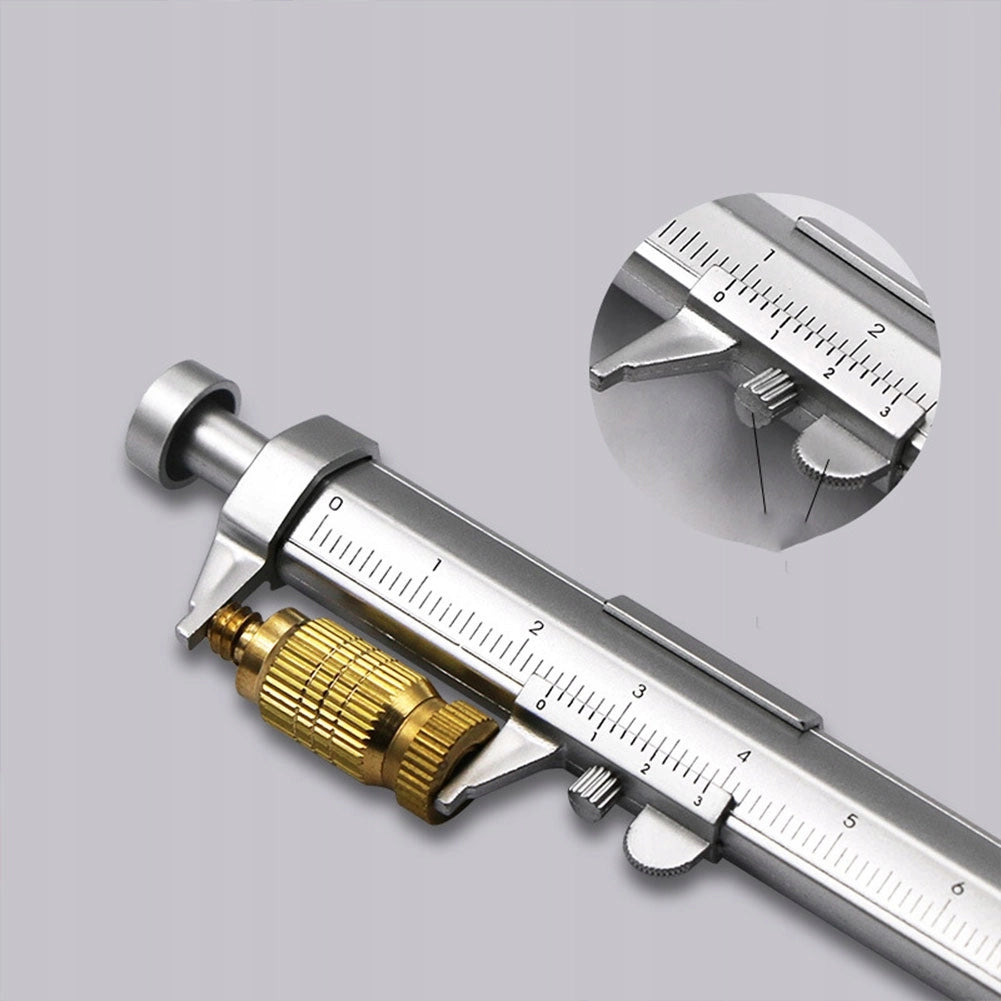 Penna con Calibro 0-100 mm – Strumento 2 in 1 per Misurazioni Precise e Scrittura | Precisione +0.02 mm