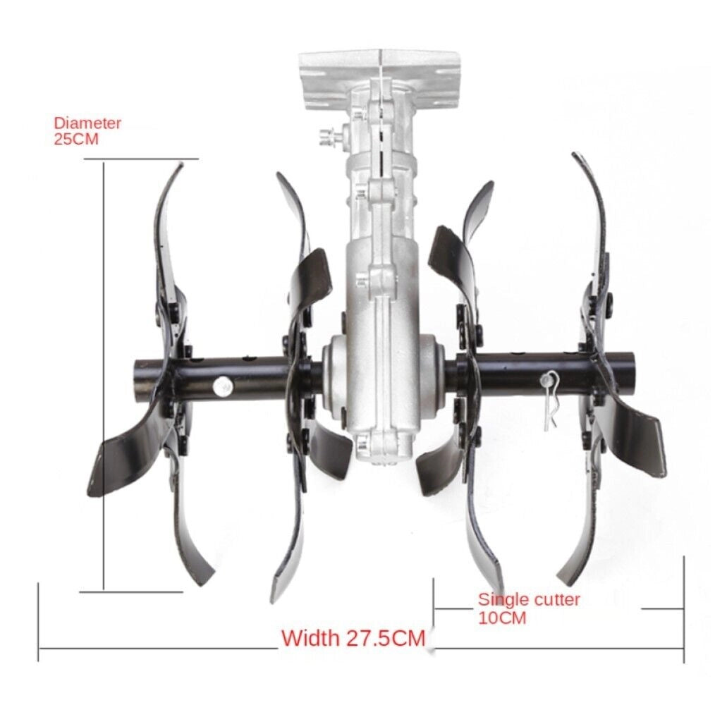 Gruppo zappette decespugliatore motozappa fresa ingranaggio Zappe 9 denti Ø26 mm