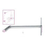 BETA959 L CHIAVE A T CON BUSSOLA SNODATA TIPO LUNGO PER CANDELE DI ACCENSIONE DA 20,08mm