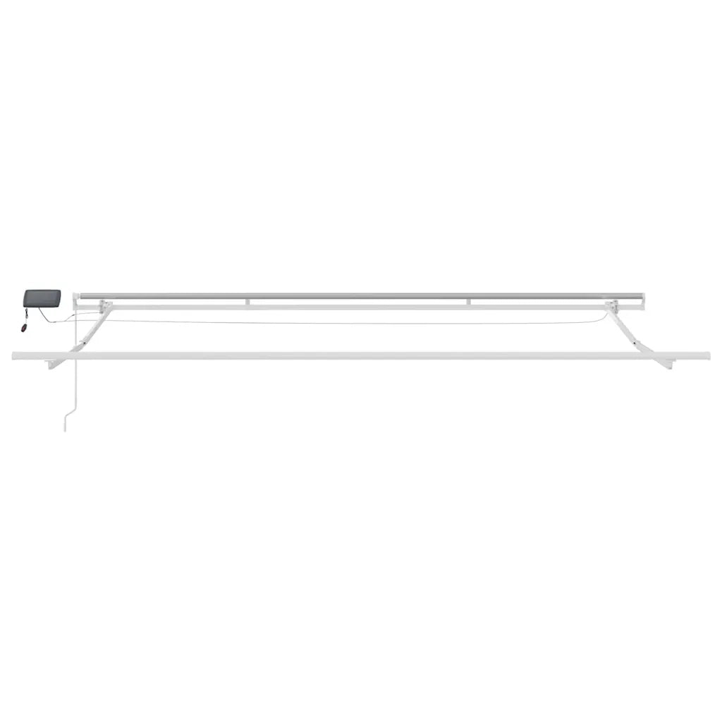 Tenda Retrattile Verde e giallo 500 × 300 cm Tessuto e acciaio 3331442