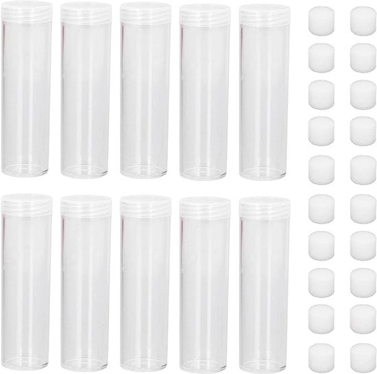 Cassetti di Stoccaggio 10 Pezzi - Contenitori di Riciclo in Plastica - Sfere di Drenaggio - Resistente al Colpo - Stivabili - Adatti per Monete/Perle