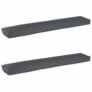 Set di Cuscini per Pallet 2 pz | Cuscini per sedie Antracite 200 x 40 x 8 cm