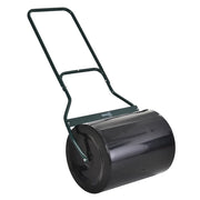 Rullo per Prato con Manico a U ¨C zephmum ¨C 40 cm Diametro, 60 L, Metallo, Nero 57x40x123 cm