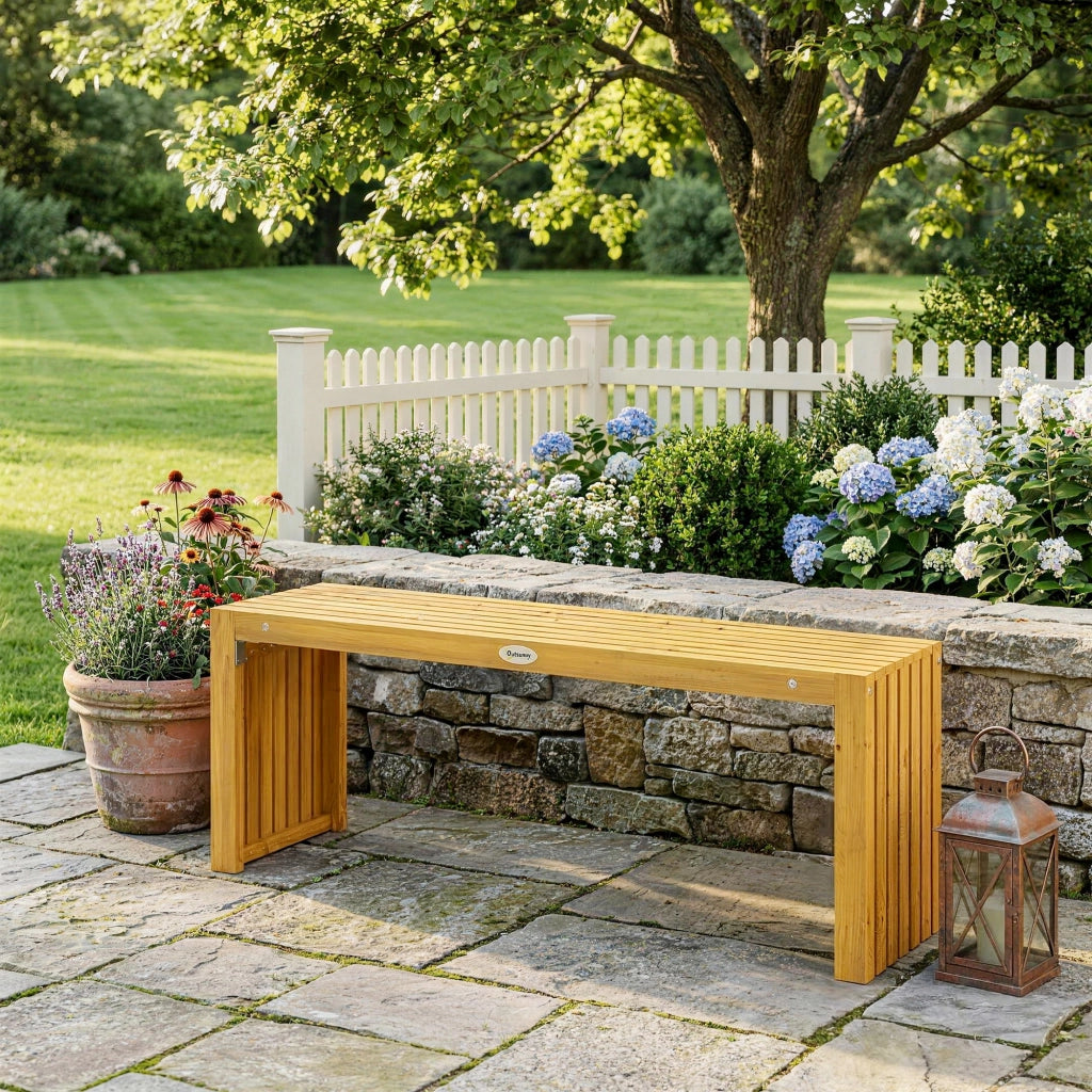 Panchina da Giardino in Legno 2 Posti ¨C Zephmum ¨C 110 cm Grigio