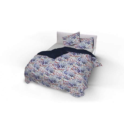 Copripiumino Matrimoniale con Federe Stampato in Microfibra Lena