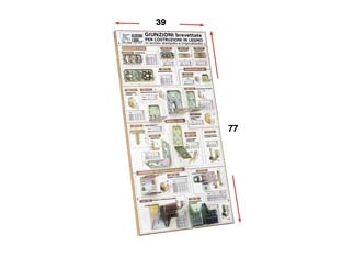 Pannello Giunzioni per Costruzioni in 1 Espositore Aldeghi Legno 398 Pezzi