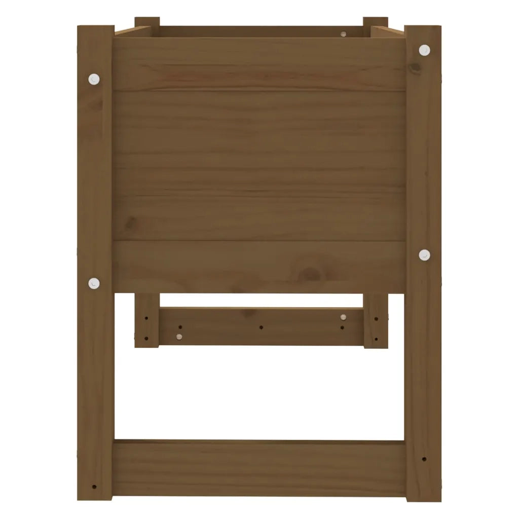 Fioriera Marrone Ambra 78x40x52 cm in Legno Massello di Pino 822120