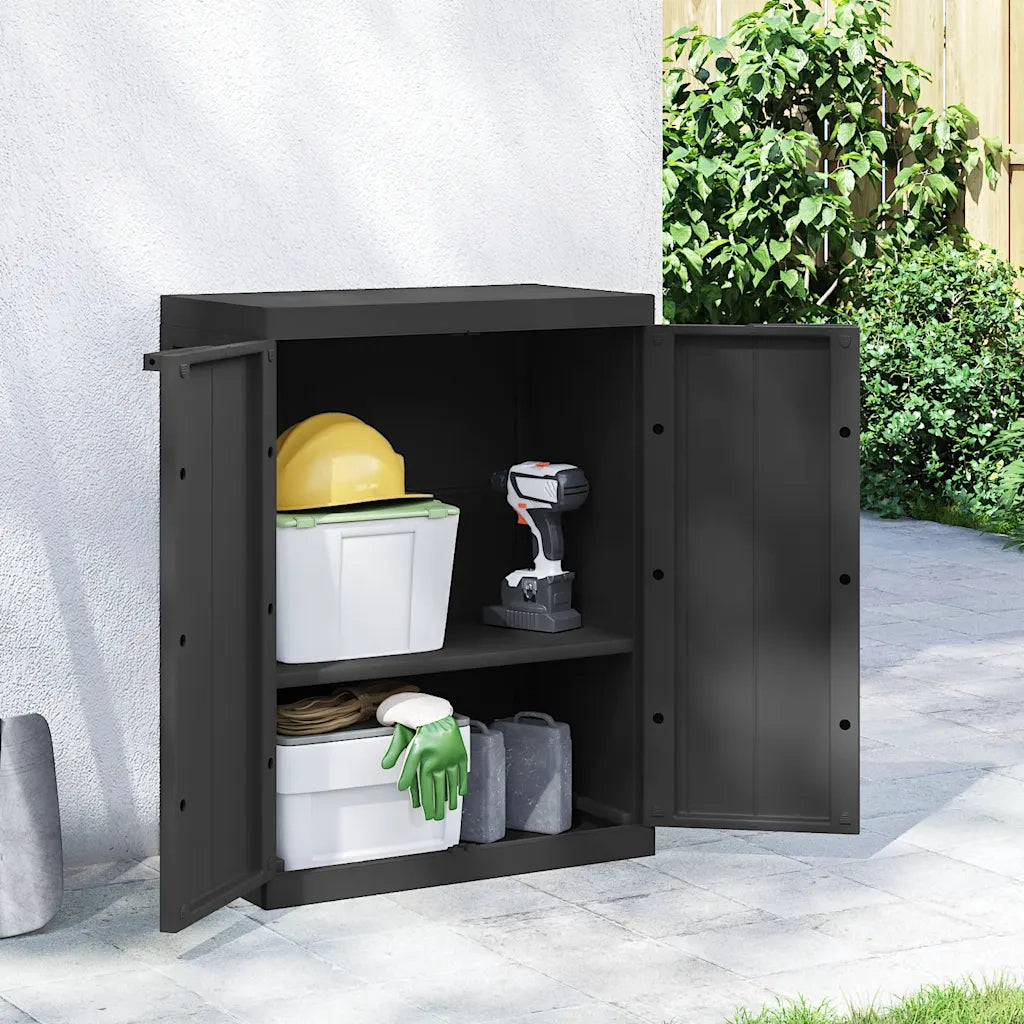 Armadio da Esterno Nero 65x37x85 cm in PPcod mxl 85820