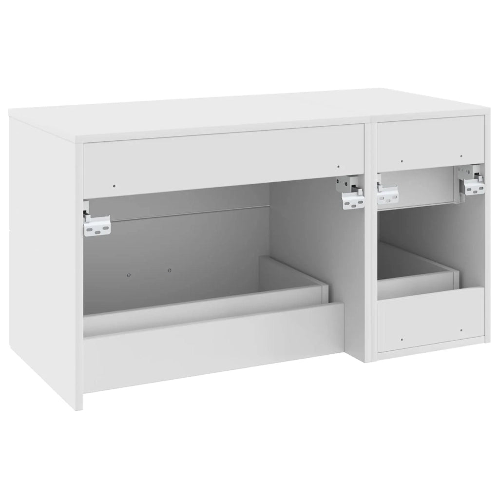 Set di mobili per il bagno 2 pz Bianco Legno ingegnerizzato 3404016