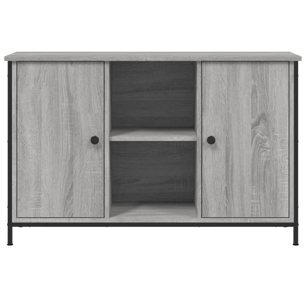 Mobile TV Grigio Sonoma 100x35x65 cm in Legno Multistrato