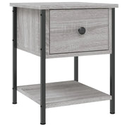 Comodino | Armadio da Notte | Mobiletto da notte Grigio Sonoma 34x35,5x45 cm in Legno Multistrato