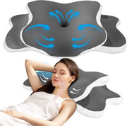 Neksteunkussen Ergonomico - Design a forma di un guscio - Cuscino di testa - Memory Foam - Sdraiato/letto a lato - Supporto fermo - Migliorata qualità del sonno