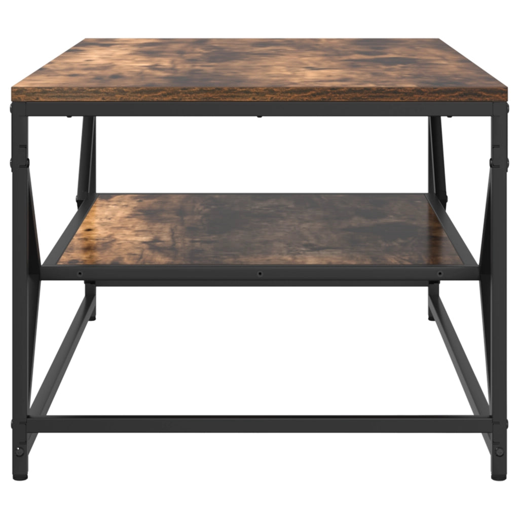 Tavolino da CaffÃ¨ con Ripiano Rovere Affumicato 90x50x40 cm Legno Truciolare