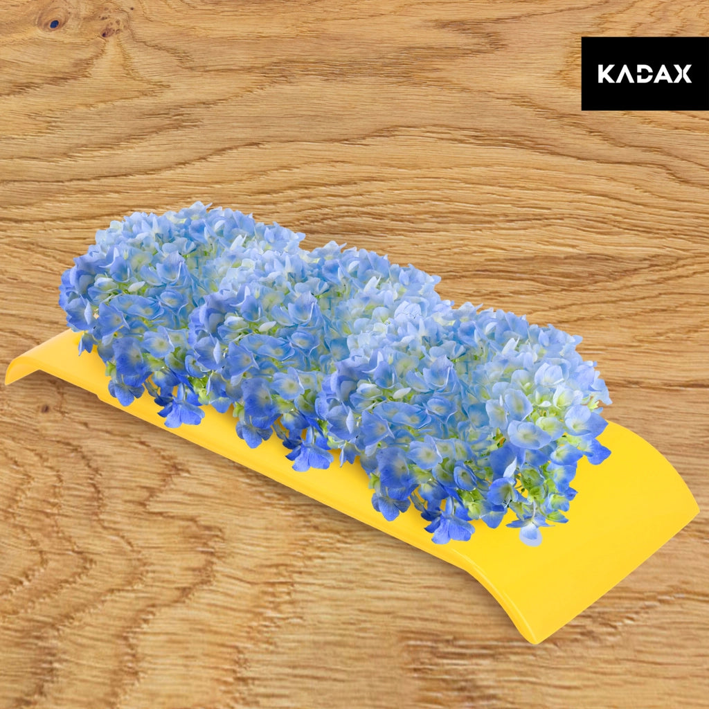 Copertura per vaso da fiori KADAX per composizioni decorative Ikebana Base gialla