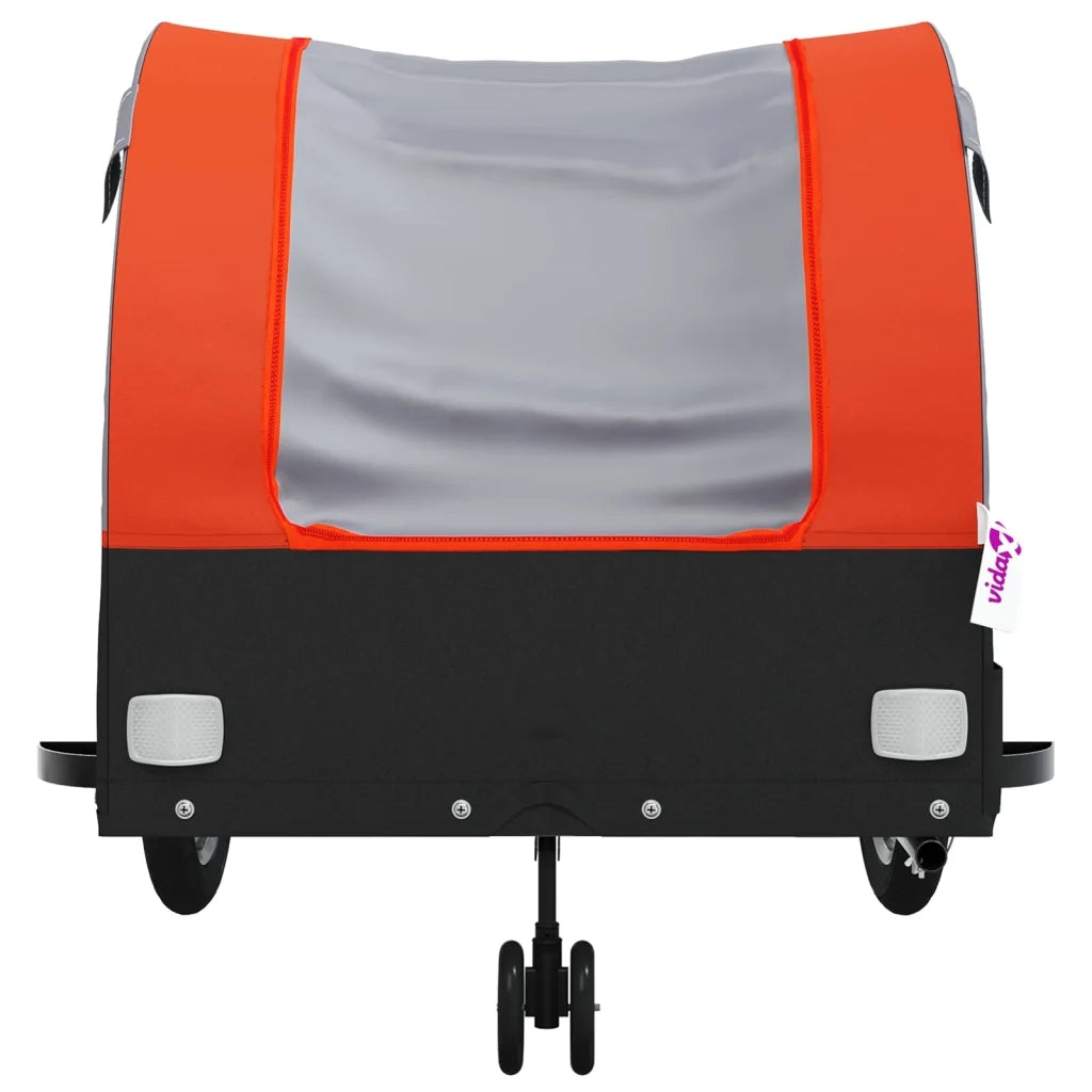 Rimorchio da Bici Nero e Arancione 45 kg in Ferro CFW5669247
